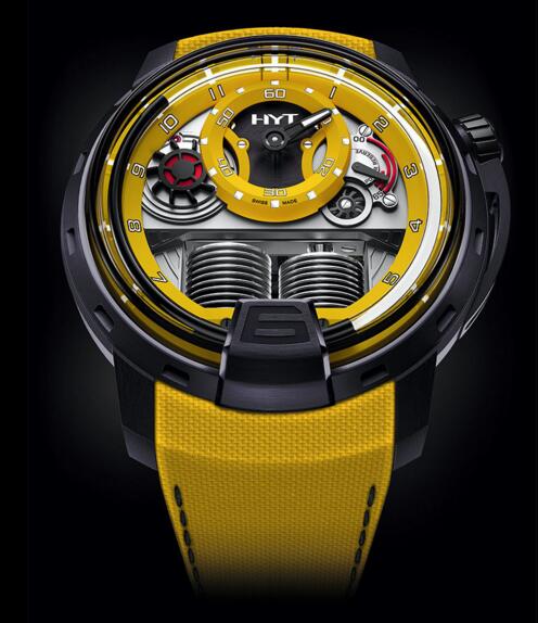 Buy Luxury Replica HYT H1 Colorblock YELLOW 148-TT-80-NF-FY watch